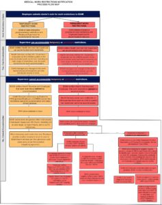 EHS flow map for medical work restrictions process