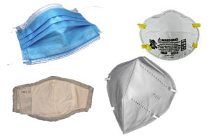 Four different types of face coverings allowed at the Lab
